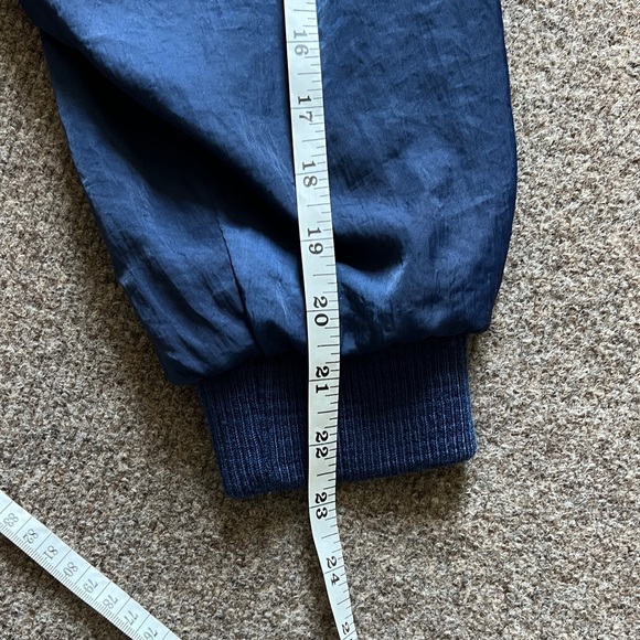 Vintage 70s 80s Gap Nylon Bomber Jacket Navy Men Size Small Talon Zipper Retro - Picture 11 of 15